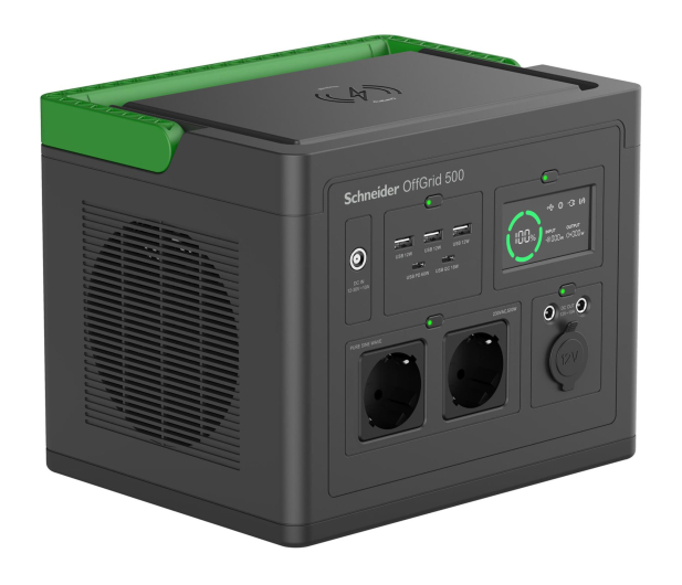 APC Stacja zasilania 500 (517Wh, 2x Schuko) PPS500-GR - 1321546 - zdjęcie